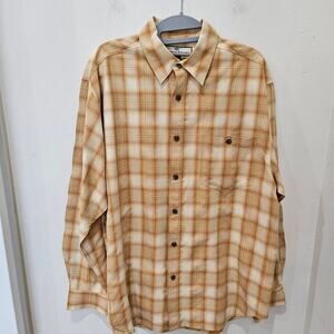 Men's Tommy Bahama Long Sleeve Plaid 100% Silk Shirt Size Small